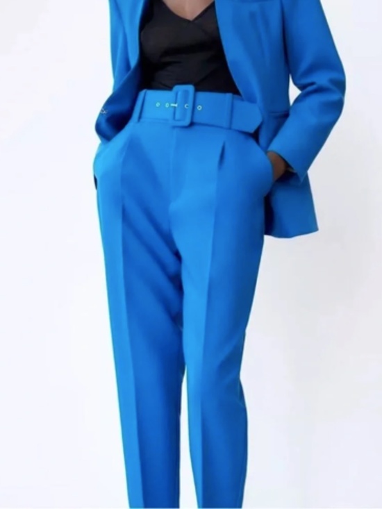 Zara Pants - Zara Cobalt Blue Trousers